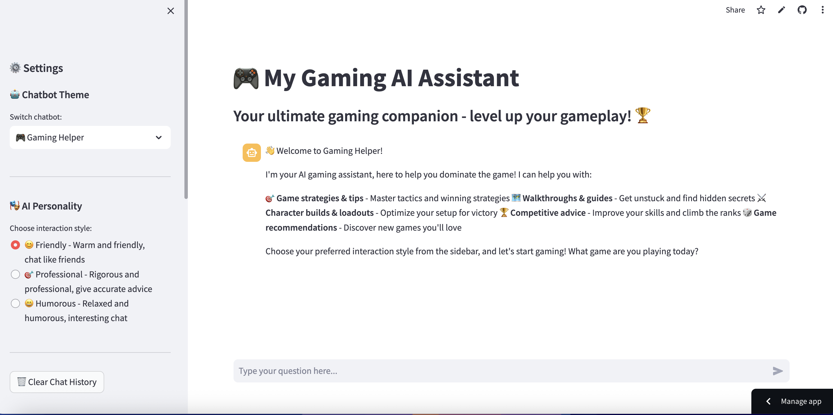 AI Chatbox Assistant Screenshot